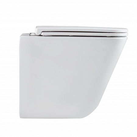 Подвесной унитаз безободковый Terminus Ватикан Монолит 490х340 белый Зеленогорск - фото 4