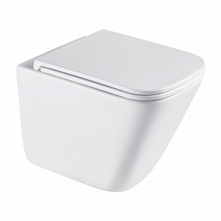 Подвесной унитаз безободковый Terminus Ватикан Монолит 490х340 белый Зеленогорск - фото 2